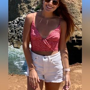 Urban Outfitters Red Polka Dot Tank (S)